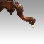 Victorian walnut card table - Image 5