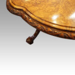 Victorian shaped walnut loo table - Image 12