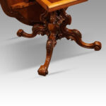 Victorian shaped walnut loo table - Image 13