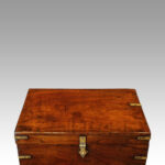 Victorian small brass bound chest - Image 4