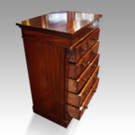 Small Victorian mahogany Wellington chest - Image 8