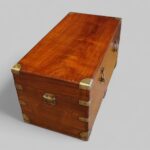 Victorian Teak Brass-Bound Campaign Chest - Image 2