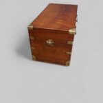 Victorian Teak Brass-Bound Campaign Chest - Image 6