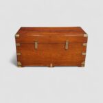 Victorian Teak Brass-Bound Campaign Chest - Image 7