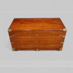 Victorian Teak Brass-Bound Campaign Chest - Image 10