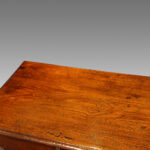 Victorian teak brass bound military trunk - Image 3