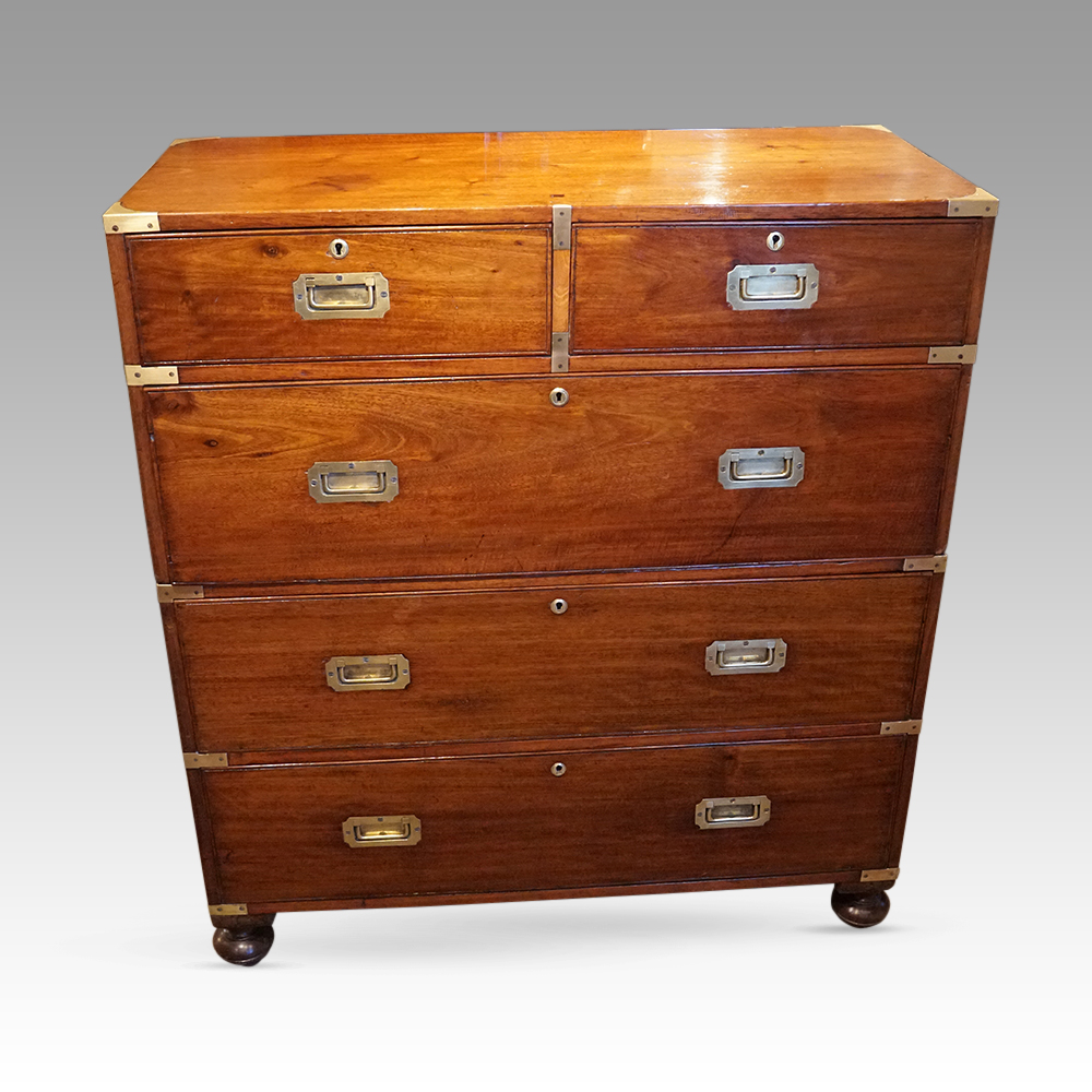 Victorian-teak-campaign-chest-1.jpg Victorian teak campaign chest - Image 1