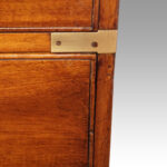 Victorian teak campaign chest - Image 7