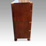 Victorian teak campaign chest - Image 13