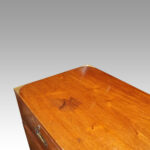 Victorian teak campaign chest - Image 14