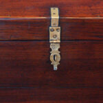 Victorian teak campaign trunk - Image 5