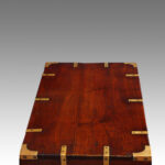 Victorian teak campaign trunk - Image 2