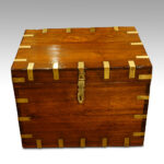 Victorian teak military chest
