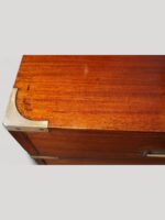 Victorian teak campaign chest - Image 8