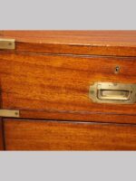Victorian teak campaign chest - Image 6