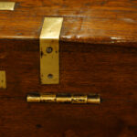 Victorian teak military chest - Image 4