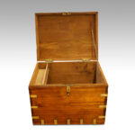 Victorian teak military chest - Image 2