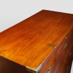 Victorian teak brass bound military chest - Image 3