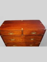 Victorian teak campaign chest - Image 3