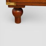 Victorian teak brass bound military chest - Image 2