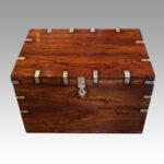 Victorian teak military chest