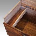 Victorian teak military chest - Image 7