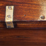 Victorian teak military chest - Image 6
