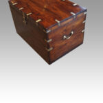 Victorian teak military chest - Image 5