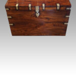 Victorian teak military chest - Image 4