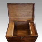 Victorian teak military chest - Image 3