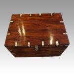Victorian teak military chest - Image 2