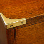 Victorian teak secretaire military chest - Image 13