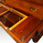 Victorian teak secretaire military chest - Image 8