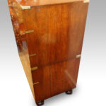 Victorian teak secretaire military chest - Image 6