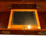Victorian teak secretaire military chest - Image 5