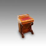 Victorian walnut Davenport with side door