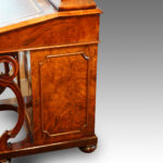 Victorian walnut Davenport with side door - Image 9
