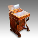Victorian walnut Davenport with side door - Image 2