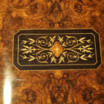 Victorian inlaid walnut and ebony coffee table - Image 6