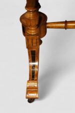 Victorian inlaid walnut and ebony coffee table - Image 5