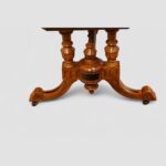 Victorian inlaid walnut and ebony coffee table - Image 4