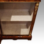 Victorian burr walnut sevres mounted pier cabinet - Image 10