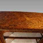 Victorian burr walnut sevres mounted pier cabinet - Image 2