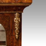 Victorian burr walnut sevres mounted pier cabinet - Image 3