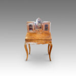 Victorian walnut bureau de dame - Image 9