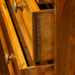 Victorian walnut chest of drawers - Image 8