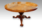 Victorian burr walnut circular dining table NOW SOLD - Image 9