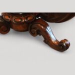 Victorian walnut circular dining table - Image 9
