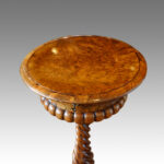 Victorian walnut circular workbox - Image 2