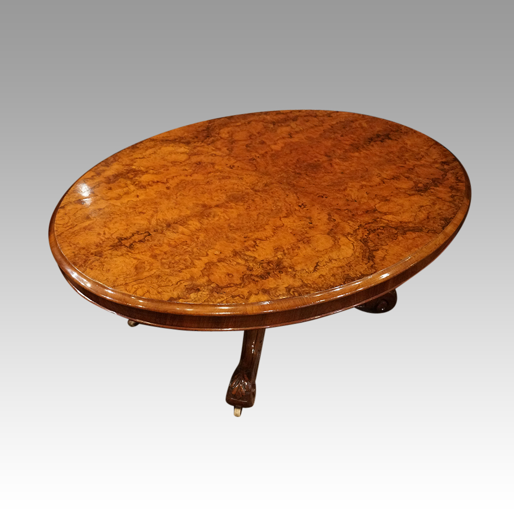 Victorian-walnut-coffee-table-top-side-angle.jpg Victorian walnut coffee table - Image 1